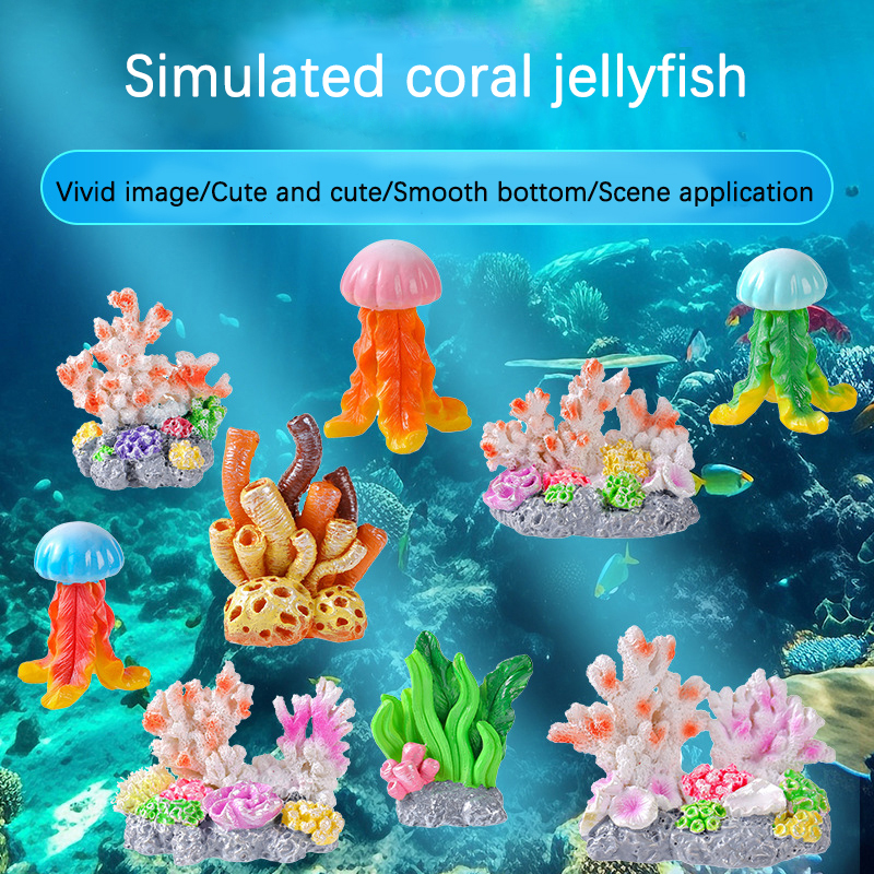 Marine Aquarium Hobby - Mini Resin Fish Tank Accessories Cute