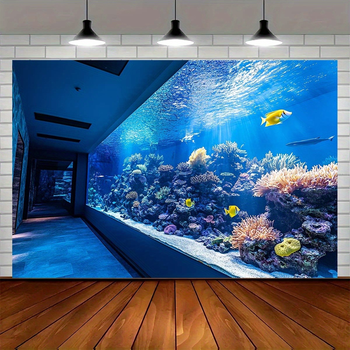 Marine Aquarium Reef - Vibrant Underwater Aquarium Tapestry Coral Reef