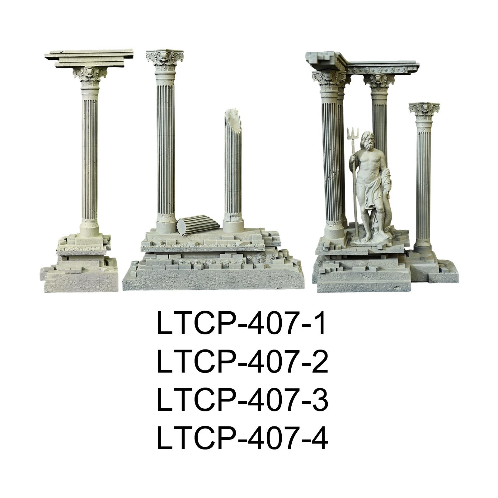 Marine Aquarium Hobby - Roman Column Decoration Resin Fish Tank
