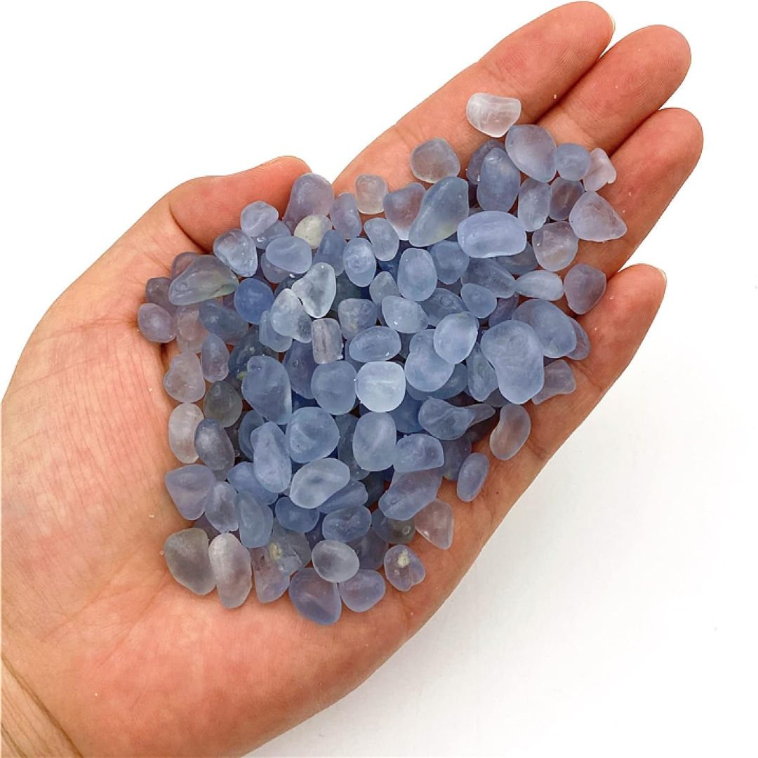 3-12mm Natural Blue Celestine  - đánh giá và giá Marine Aquarium Gravel