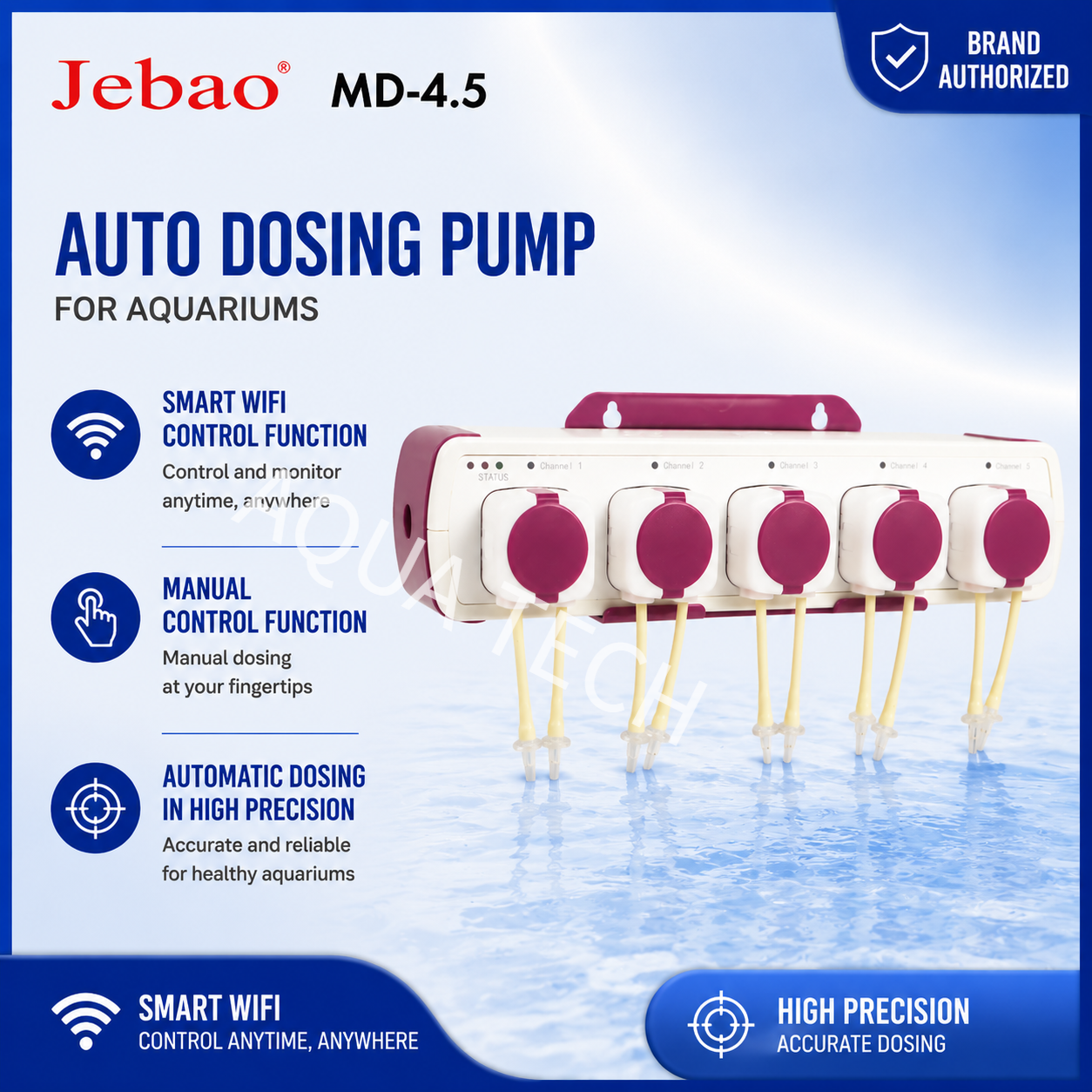 Jebao Jecod Smart Doser MD-4.5 - đánh giá và giá Marine Aquarium Reef