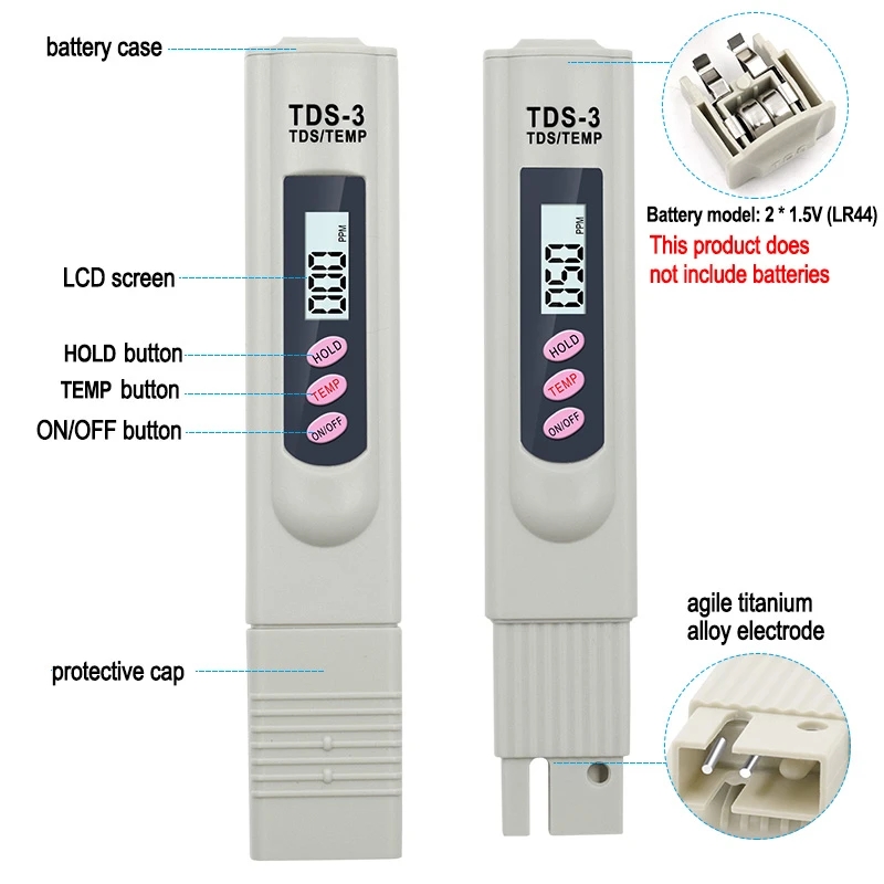 1/3 Pcs Portable LCD Digital T - đánh giá và giá Marine Aquarium Water Analyzer