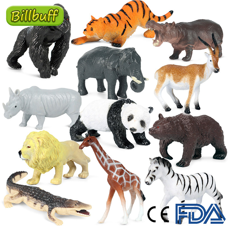 12Pcs Mini Wild Jungle Zoo Mar - đánh giá và giá Marine Zoo