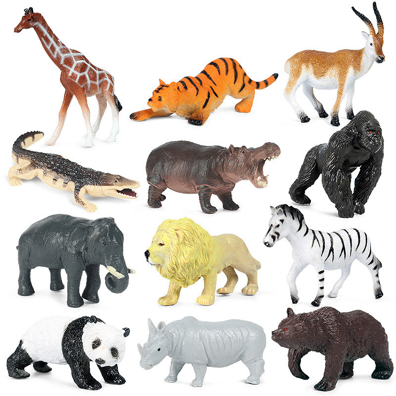 12Pcs Mini Wild Jungle Zoo Mar - đánh giá và giá Marine Zoo