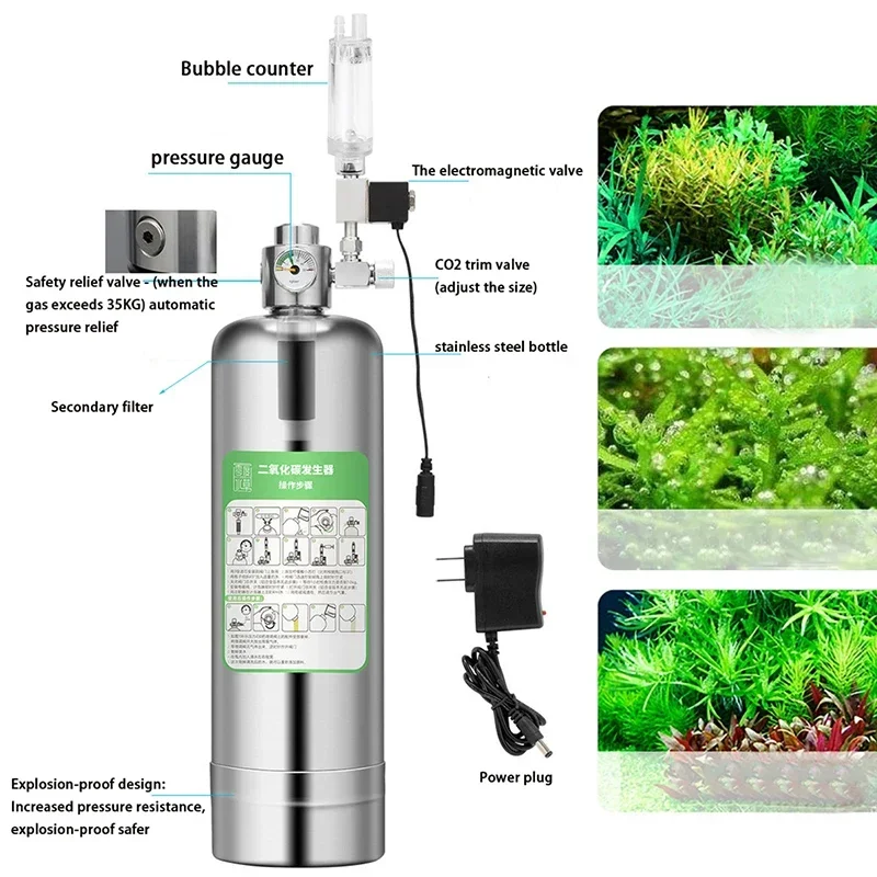 Aquarium CO2 Generator system  - đánh giá và giá Marine Aquarium Reactors