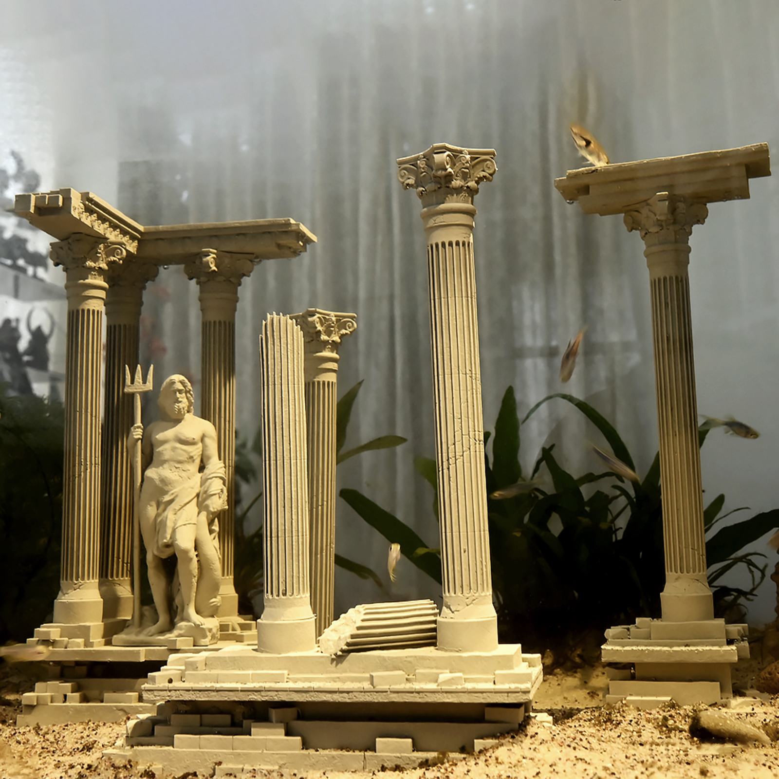 Roman Column Decoration Resin  - đánh giá và giá Marine Aquarium Hobby