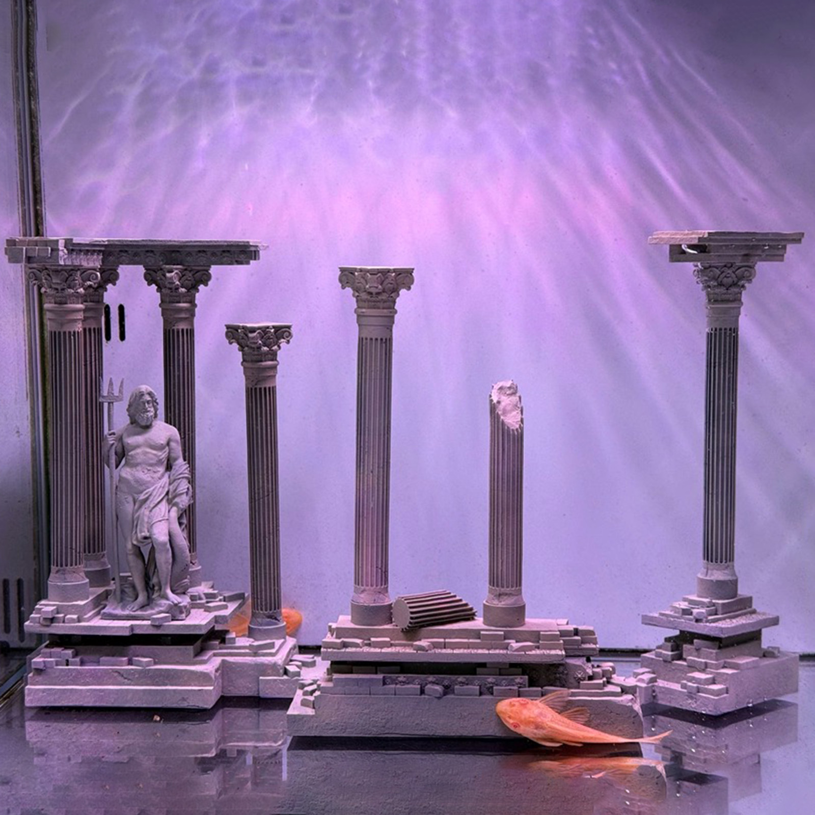 Roman Column Decoration Resin  - đánh giá và giá Marine Aquarium Hobby