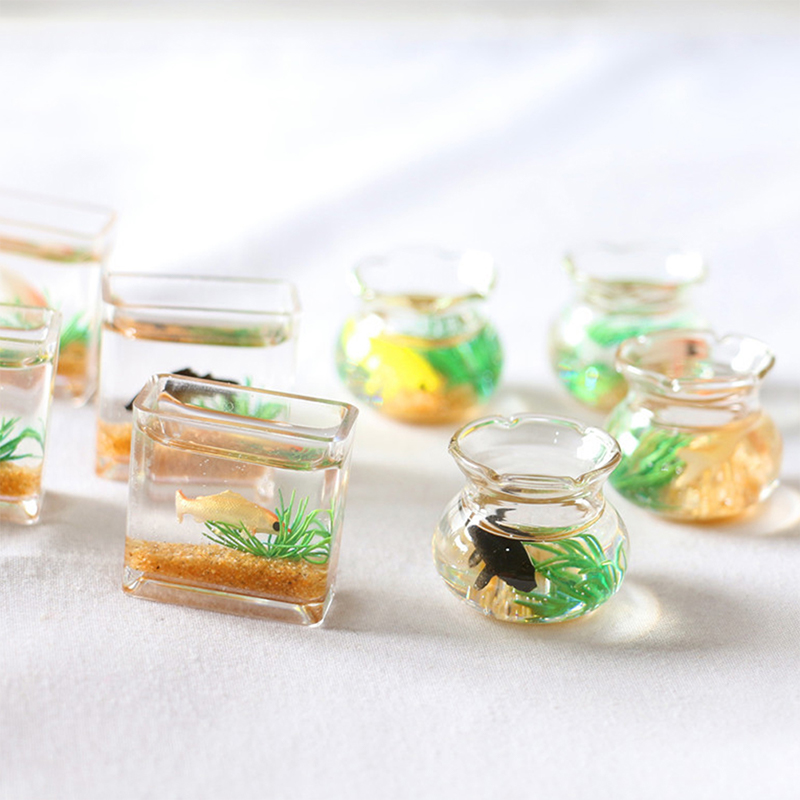 1Pc Mini Fish Tank Random Colo - đánh giá và giá Aquarium Marine Fish