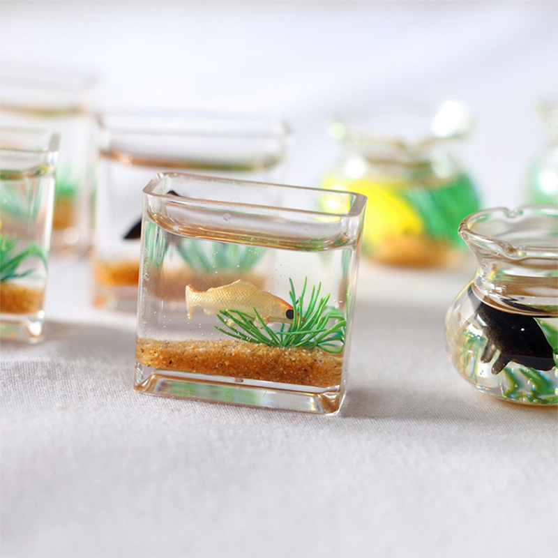 1Pc Mini Fish Tank Random Colo - đánh giá và giá Aquarium Marine Fish