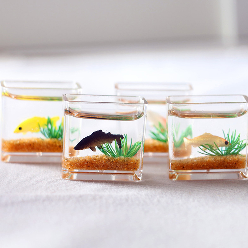 1Pc Mini Fish Tank Random Colo - đánh giá và giá Aquarium Marine Fish
