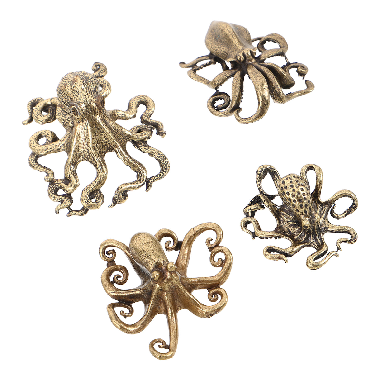 4Pcs Brass Octopus Decoration  - đánh giá và giá Marine Aquarium Europe