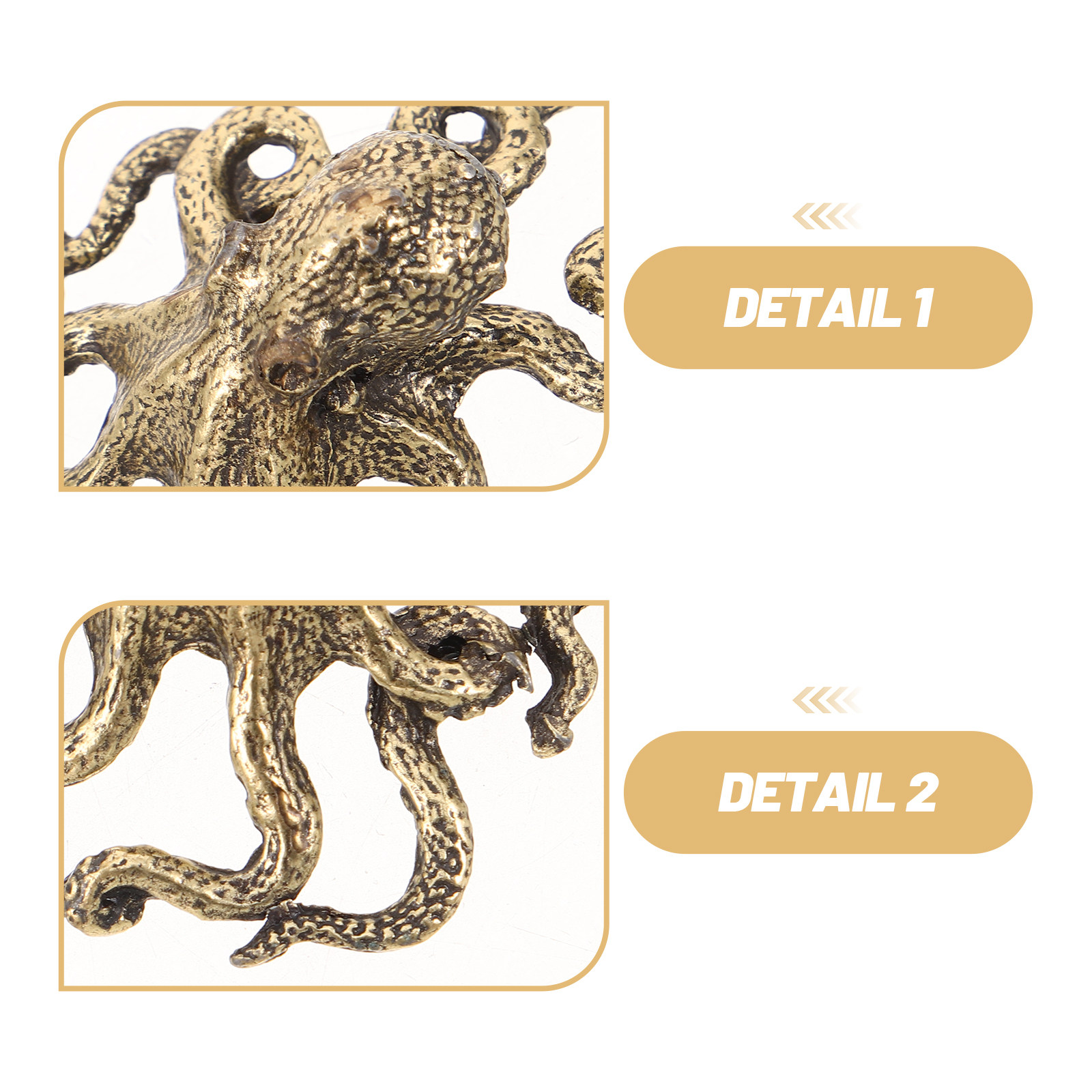 4Pcs Brass Octopus Decoration  - đánh giá và giá Marine Aquarium Europe