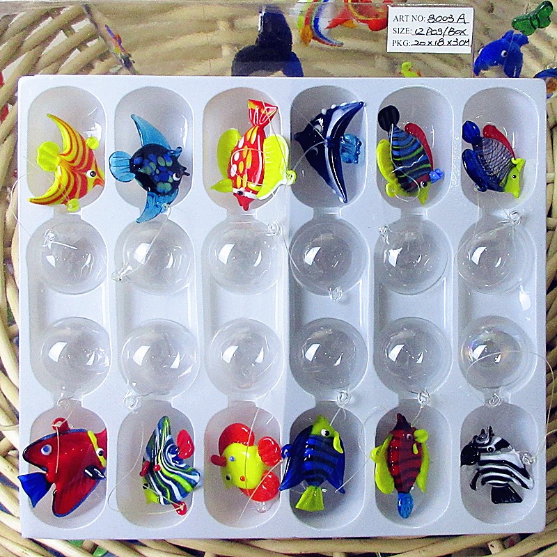 12pcs Mini Floating Glass Mari - đánh giá và giá Marine Aquarium Europe