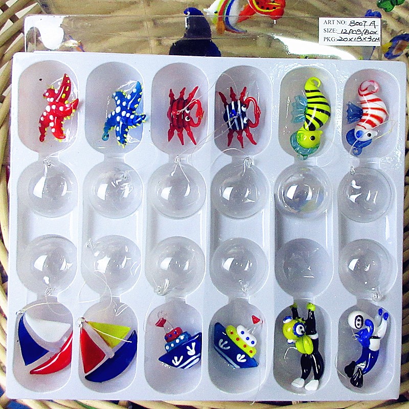 12pcs Mini Floating Glass Mari - đánh giá và giá Marine Aquarium Europe